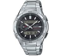 Shein Reloj de pulsera CASIO Wave-Ceptor - WVA-M650D-1AER correa color: Gris plata Dial Negro Unisex