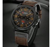 Shein Reloj de pulsera deportivo multifunción con cronógrafo impermeable para hombres CURREN