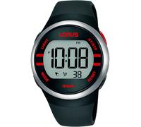 Shein Reloj de pulsera LORUS Sports - R2335NX9 correa color: Negro Dial LCD Gris ratón Unisex