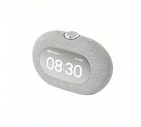 Shein Reloj despertador inteligente HORIZON 3 con altavoz y luz nocturna suave con forma de luna y estrellas para dormir, conexión inalámbrica Bluetooth, ac