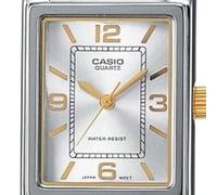 Shein Reloj Elegante de Vestir Metalico Bicolor Analogico Original Casio LTP-1234PSG-7AE Nuevo
