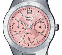Shein Reloj Elegante de Vestir Metalico Rosa Analogico Original Casio LTP-2069D-4A Nuevo