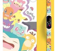 Shein Reloj infantil nuevo de , reloj de pulsera de dibujos animados, reloj electrónico LED de Pikachu, lindo y de moda, regalo para niños, reloj con estamp