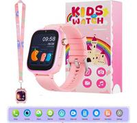 Shein Reloj inteligente 4G para niños, reloj inteligente para niños con teléfono y llamada de emergencia SOS, reloj de pulsera para niños niño niña, con vid