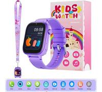 Shein Reloj inteligente 4G para niños, reloj inteligente para niños con teléfono y llamada de emergencia SOS, reloj de pulsera para niños niño niña, con vid