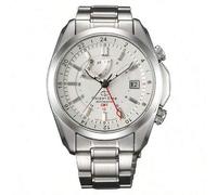 Shein Reloj mecánico para hombres Orient SDJ00002W0 con esfera blanca, hecho de acero inoxidable, elegancia empresarial, adecuado para uso diario