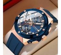 Shein Reloj pulsera impermeable multifuncional con cronógrafo para hombre de CURREN