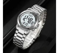 Shein Reloj resistente al agua de acero inoxidable para hombres de negocios SKMEI con luz EL, cronógrafo, éxito de transfronterizo