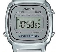 Shein Reloj Retro Vintage Plateado Digital Original Casio LA670WEM-7E Nuevo