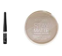 Shein Rimmel - Delineador de ojos Glam'Eyes - Aplicación fácil y precisa - Colores intensos - 001 Glamour negro - 2 ml