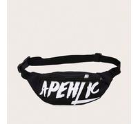 Shein Riñonera informal para niños y niñas, bolso cruzado con bolsa para dinero, monedero y compartimentos con cremallera, novedad, 1 pieza