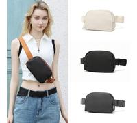 Shein Riñonera unisex: resistente al agua y con correa ajustable, ideal para viajes, festivales, jogging, senderismo y uso diario.