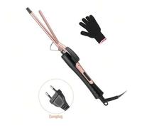 Shein Rizador de pelo fino de 9mm, 2 ajustes de calor, diseño de rizo de maÃz, asa extraÃble para un funcionamiento talla grande , incluye guante resiste