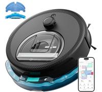 Shein Robot aspirador y friegasuelos LEFANT M330 Pro | Potencia de succión de 5000 Pa, 56 dB de silencio, navegación LiDAR, diseño plano de 95 mm para pelo