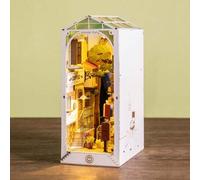 Shein Robotime Kits de rincón de libros, rompecabezas 3D, rompecabezas de madera para adultos, kits de modelos de madera para rincón de libros para manualid