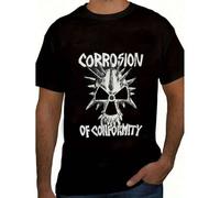 Shein Rock Corrosion Of Conformity Vintage 90s Men's High Quality Cotton Print Rock The Album Cover T-Shirt Summer Funny Pattern Tee Retro Novelty Chill Bre