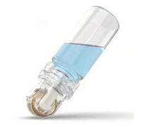 Shein Rodillo de 64 agujas de punta de titanio micro Agujas dermicas Cuidado de la piel Antienvejecimiento Blanqueamiento Rodillo de botella de suero Reutil