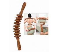 Shein Rodillo de masaje de madera, palo de masaje manual para modelado corporal, masaje de celulitis y rodillo de músculos de la cintura, muslos y abdomen,