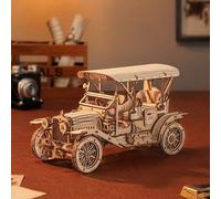 Shein ROKR Rompecabezas 3D de Madera de Coche Clásico 1:15 - 298 Piezas. Un modelo clásico de coche descapotable del siglo XIX, coleccionable y perfecto par