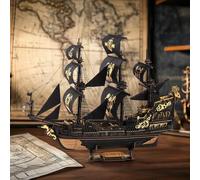 Shein ROKR The Seahorse Barge, rompecabezas de madera 3D, maquetas de barcos de madera para adultos, kits de manualidades, decoración de escritorios, rompec