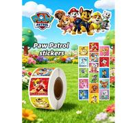 Shein Rollo de 300 pegatinas de Paw Patrol, con los personajes de Rubble, Chase, Rocky, Zuma, Skye, Everest, Tracker, Tuck, Ella, Rex, WildCat, Liberty, lin