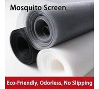 Shein Rollo de malla de pantalla contra mosquitos gris multifuncional, durable, cortable, personalizable, de gran cobertura, perfecto para uso en el hogar y