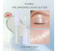 Shein Romand THE UNIVERSE LIQUID GLITTER 08 MINTY WAY, Flujo ligero como el agua, suspensión a base de gel, brillo intenso, no pegajoso, fórmula de secado r