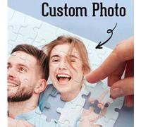 Shein Rompecabezas personalizado, rompecabezas personalizado, crea un rompecabezas a partir de tus fotos de 35/150/300/500/1000 piezas, rompecabezas para ad