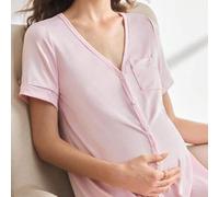 Shein Ropa de estar en casa para embarazadas - Mono de manga 3/4 y largo 5/8