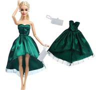 Shein Ropa de muñeca de juguete, set de 2 piezas, múltiples colores y estilos disponibles, estrella azul oscuro, purpurina verde claro, purpurina rosa y enc