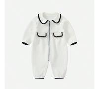 Shein Ropa de primavera para bebé, mono de princesa para niña de primavera y otoño, mono súper lindo para el primer mes y los primeros cien dÃas