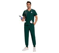 Shein Ropa de trabajo para uniformes de quirófano de hospital, ropa de doctor, traje de cirugía, ropa de enfermera de clínica dental, ropa de trabajo para p