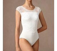 Shein Ropa para adolescentes, Leotardo de ballet clásico negro, Elegante cuello redondo sin mangas, Regreso a la escuela