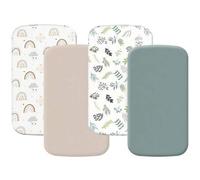 Shein Sábanas para moisés de bebé niños y niñas, compatibles con Mika Micky, Baby Delight, Dream On Me, AMKE y otros colchones de moisés de entre 17-21 pulg