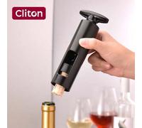 Shein Sacacorchos giratorio de operación simple con cortador de papel de lata - Nuevo sacacorchos profesional de 2 en 1 con cortador de papel de lata de vin