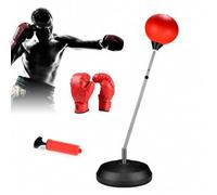 Shein Saco de boxeo, saco de boxeo con soporte, altura ajustable 121-145 cm, saco de boxeo de pie con guantes de boxeo, set de entrenamiento, speed ball, so