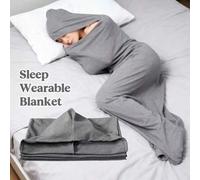 Shein Saco de dormir con almohada incorporada, cápsula de sueño abrazable, manta de respiración para mejor sueño y relajación, compañero de viaje de negocio