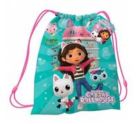 Shein Saco De Merienda Gabbys DollHouse Infantil, Mochila Gabbys DollHouse, Licencia Oficial 100%, Color Turquesa, 42 cm, Kiglam. Envios 24-48 horas