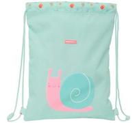 Shein Saco Plano Junior Facil Limpieza Safta Preescolar "caracol" - Saco Plano Licencia Oficial - Diseño Elegante - Ideal Para Uso Diario - Material Ligero