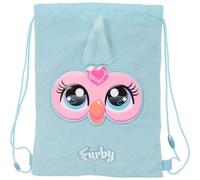 Shein Saco Plano Junior Furby Ligera con Cierre de Cordones - Bolsa Deportiva o Escolar para Niños, Niñas y Adultos - Mochila Práctica y Funcional, Ideal Pa
