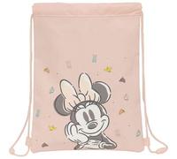 Shein Saco Plano Junior Minnie Mouse "baby" - Saco Plano Licencia Oficial - Diseño Elegante - Ideal Para Uso Diario - Material Ligero - Cierre De Cordón Aju