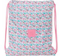 Shein Saco Plano Reciclado Moos "flores" - Saco Plano Licencia Oficial - Diseño Elegante - Ideal Para Uso Diario - Material Ligero - Cierre De Cordón Ajusta