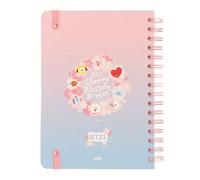 Shein Sakura BT21 A5 Notebook, regalos de vuelta al colegio