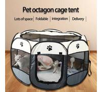 Shein Sala de maternidad para gatos, caja de cría para embarazo y parto, perro cerrado, producción de partos, hogar, gata, valla de maternidad para animales