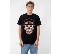 Shein San Francisco The City Sugar Skull Bay Bridge Golden Gate T-Shirt Cotton Fun Design DIYMen's Soft Summer and winter breathable comfortable casual spor