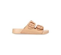 Shein Sandalia bio goma Habana Metal, Sandalias suela moldeada plano para mujer, Chanclas cierre hebilla - Modelo Habana S10345 - Bronce - ✅ Entrega 24/72h