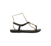 Shein Sandalia detalle metalizado Class Connect, Sandalias plano para mujer - Modelo 83701 - Negro - ✅ Entrega 24/72h a España (península)