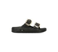 Shein Sandalia Foamies: Arch Fit Cali Breeze - Gold Star, Sandalias suela moldeada plano para mujer, Chanclas cierre hebilla - Modelo 111592 - Beige, Negro,