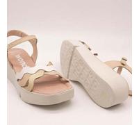 Shein Sandalia Wonders B-7943 Wild Platino-Natural-Off de Mujer