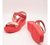 Shein Sandalia Wonders B-7950 Wild Coral-Rame-Rojo de Mujer